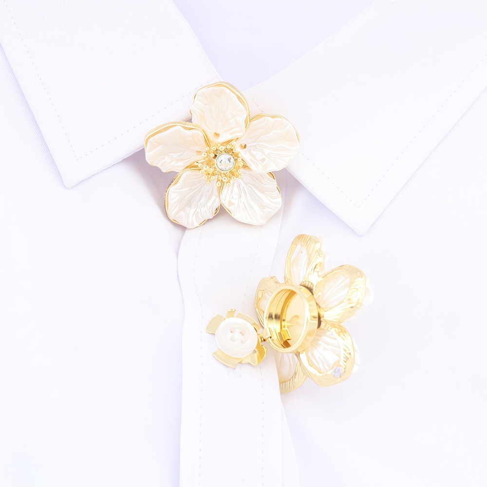 Women Formal Wear Designers - 빈티지 꽃잎 버튼 커버 커프스 단추