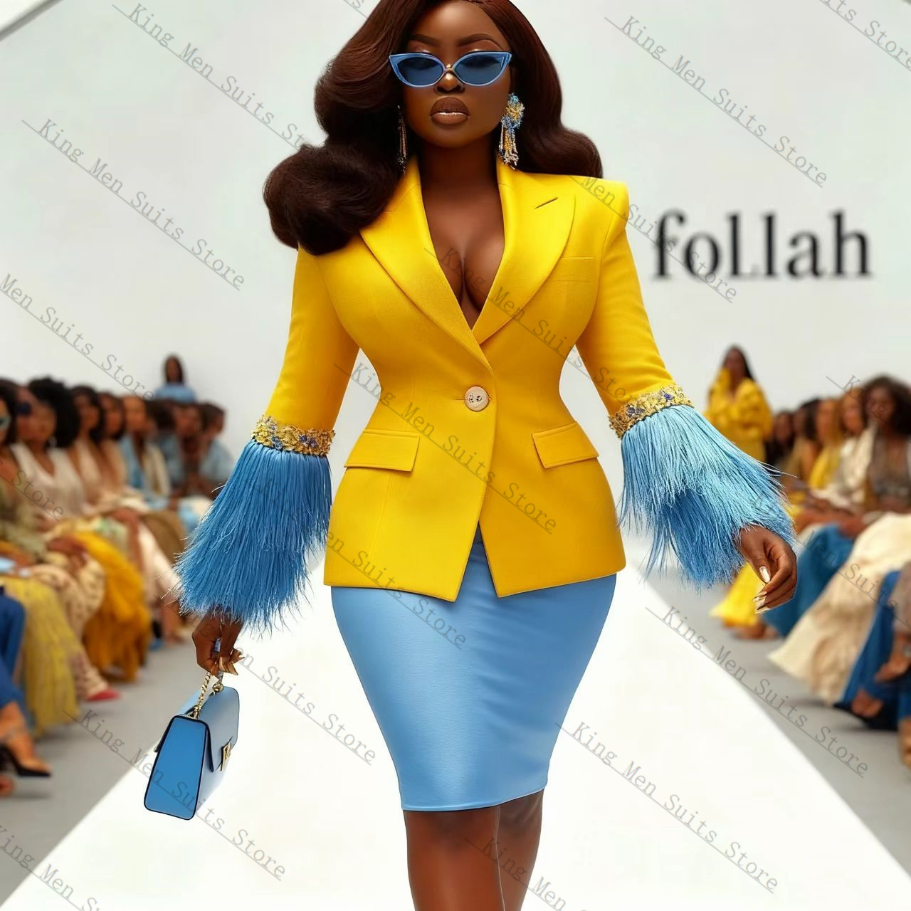 럭셔리 깃털 여성 정장 세트 2피스 블레이저+숏 미니  - Women'S Formal Jackets To Wear With Dresses 리뷰 및 가격