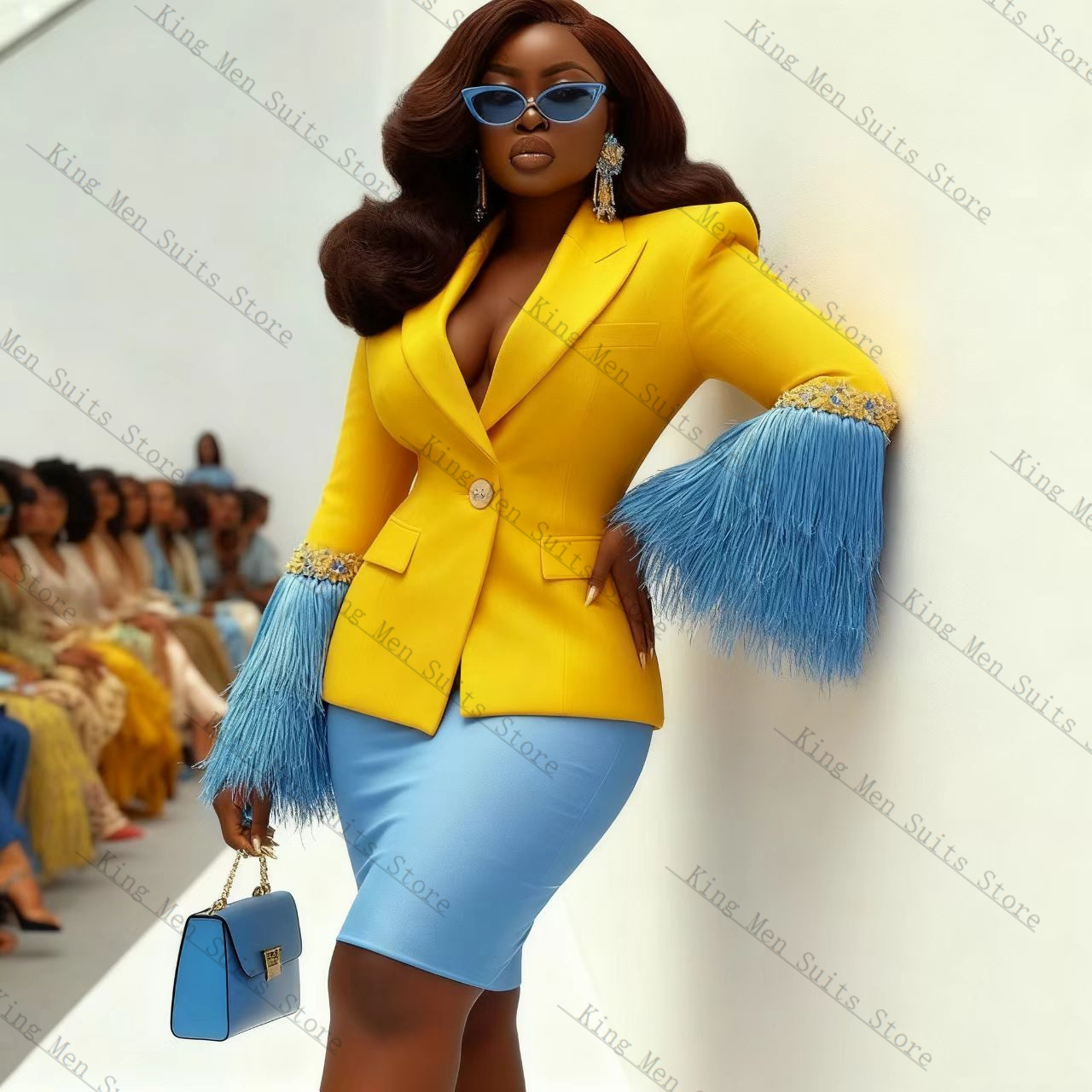 럭셔리 깃털 여성 정장 세트 2피스 블레이저+숏 미니  - Women'S Formal Jackets To Wear With Dresses 리뷰 및 가격