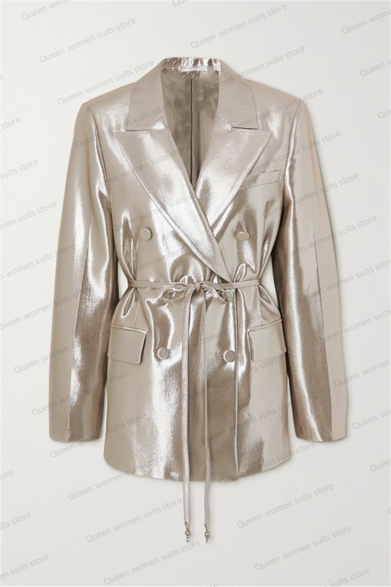 반짝이는 새틴 웨딩 세트 세트, 블레이저 및 와이드 레 - Women'S Formal Jackets To Wear With Dresses 리뷰 및 가격
