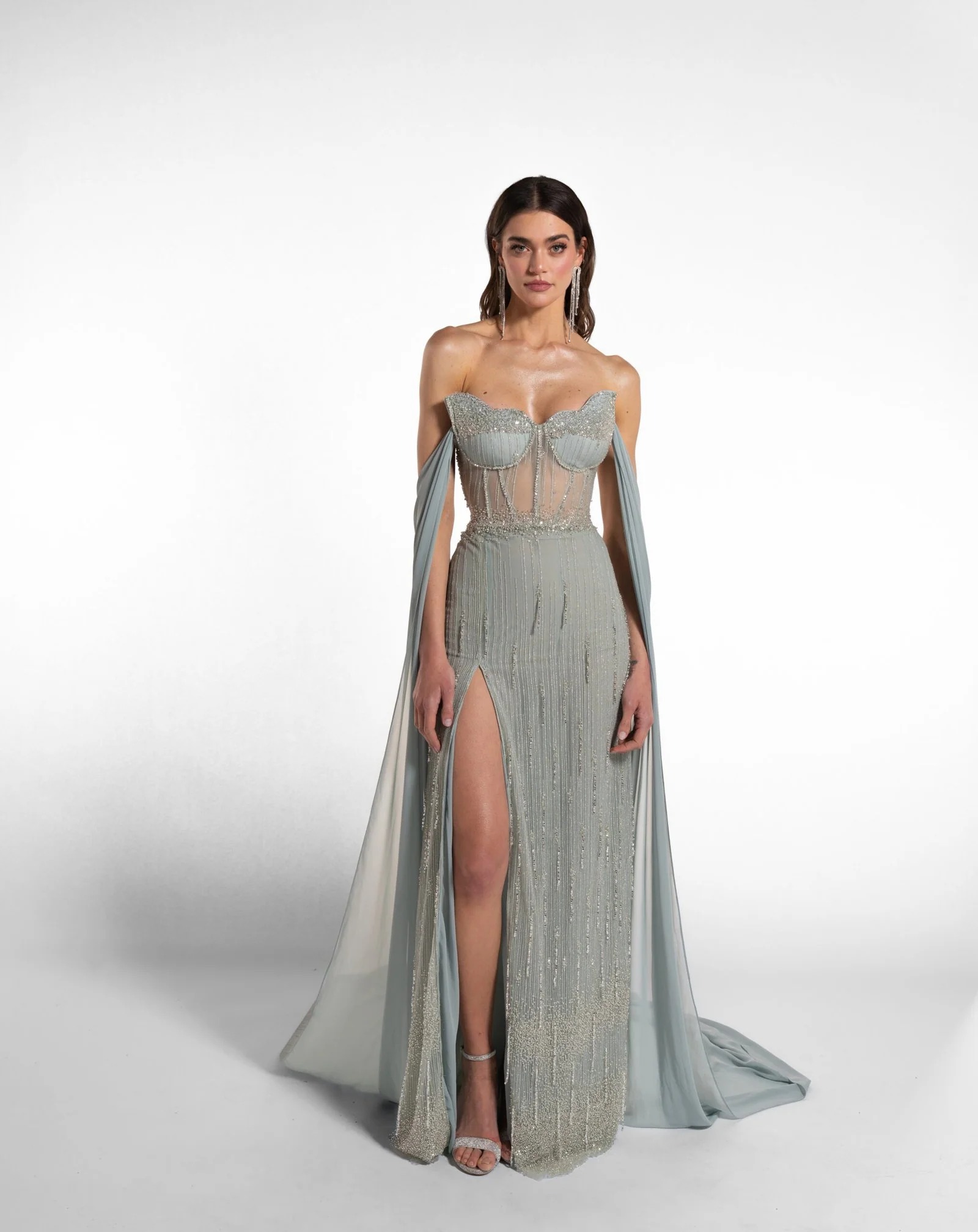 섹시한 스타일의 롱 드레스, 비즈 장식과 술 장식, 높 - Formal Gala Wear Women 리뷰 및 가격