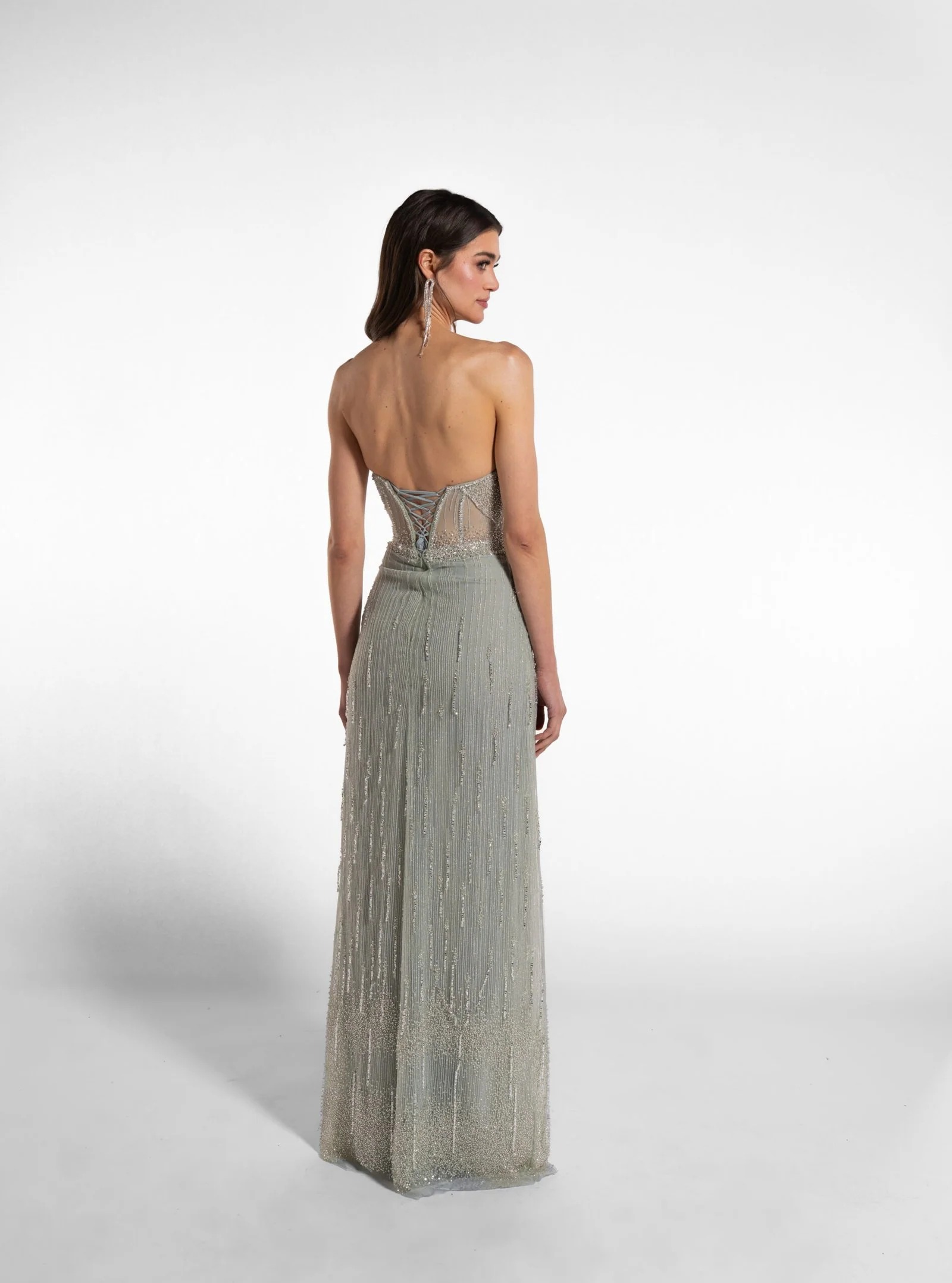 섹시한 스타일의 롱 드레스, 비즈 장식과 술 장식, 높 - Formal Gala Wear Women 리뷰 및 가격
