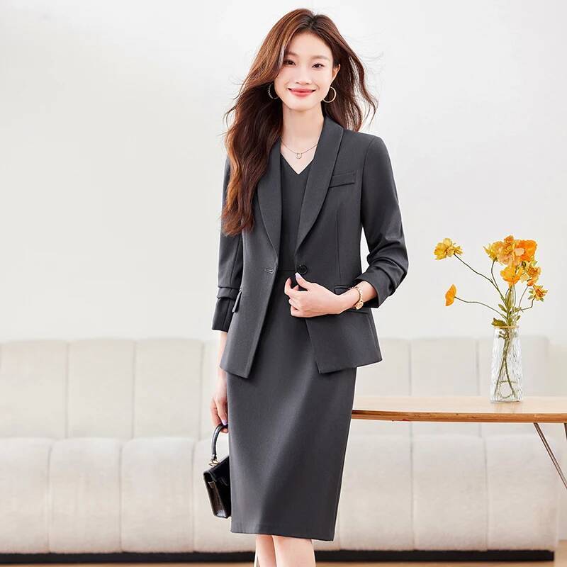 고품질 원단 여성 비즈니스 정장 드레스와 재킷 코트 가 - Women'S Formal Jackets To Wear With Dresses 리뷰 및 가격